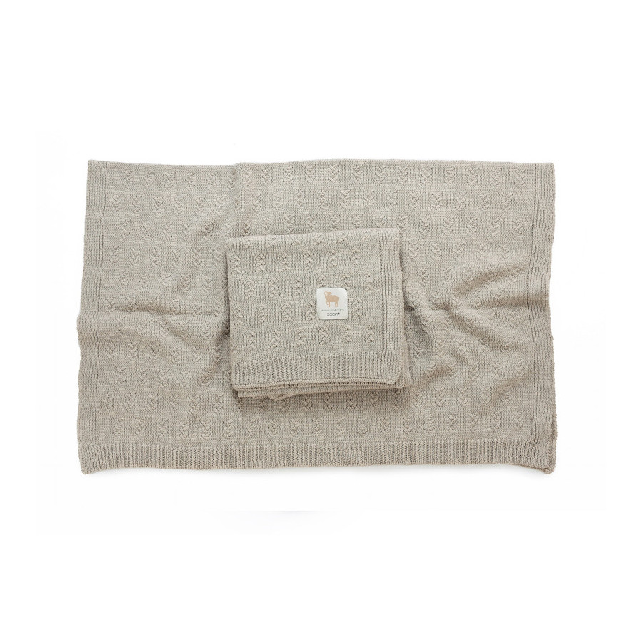 Poofi Kocyk wełniany Merino z wełny merynosa 80x100cm