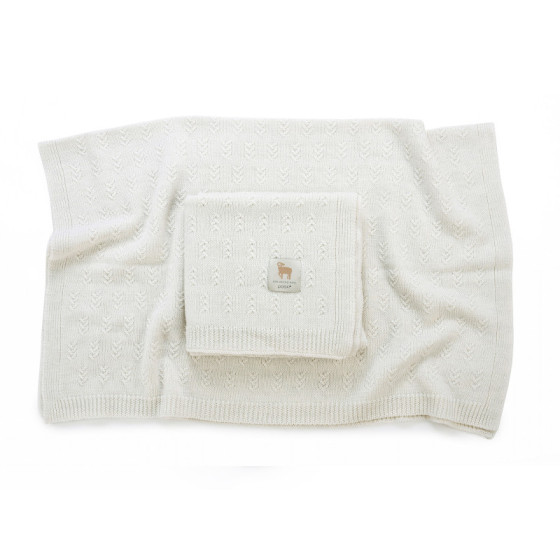 Poofi Kocyk wełniany Merino z wełny merynosa 80x100cm