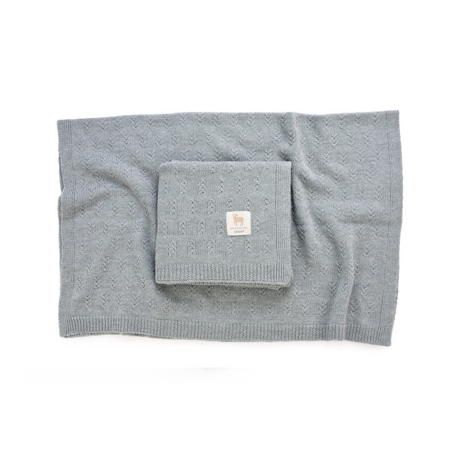 Poofi Kocyk wełniany Merino z wełny merynosa 80x100cm