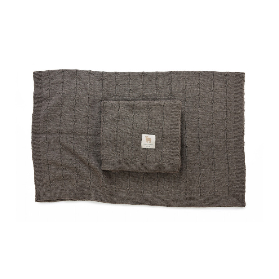 Poofi Kocyk wełniany Merino z wełny merynosa 80x100cm