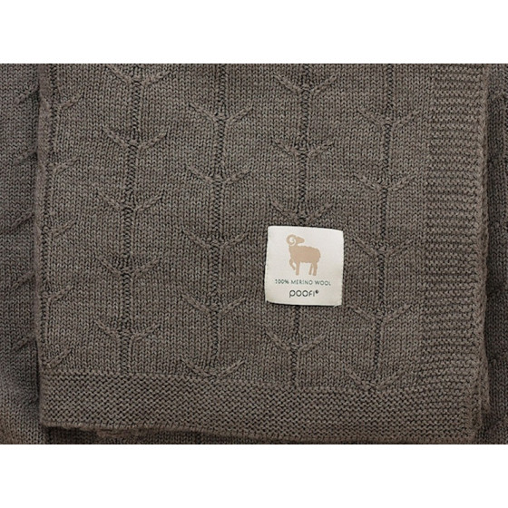 Poofi Kocyk wełniany Merino z wełny merynosa 80x100cm