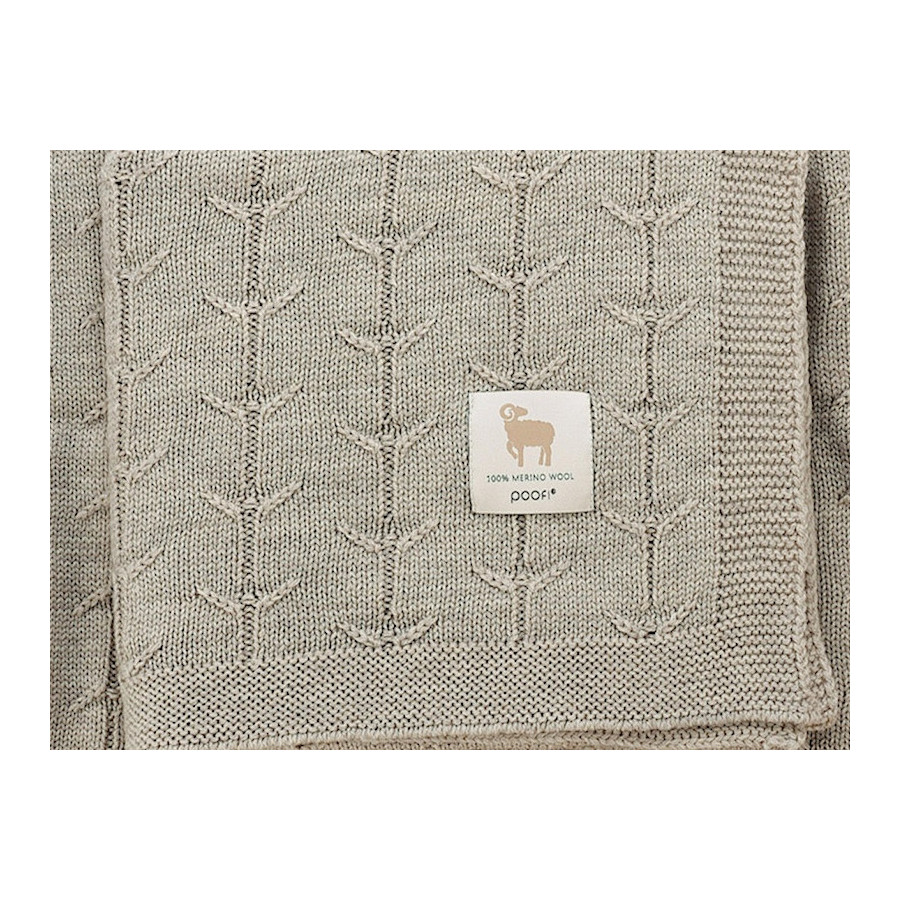 Poofi Kocyk wełniany Merino z wełny merynosa 80x100cm