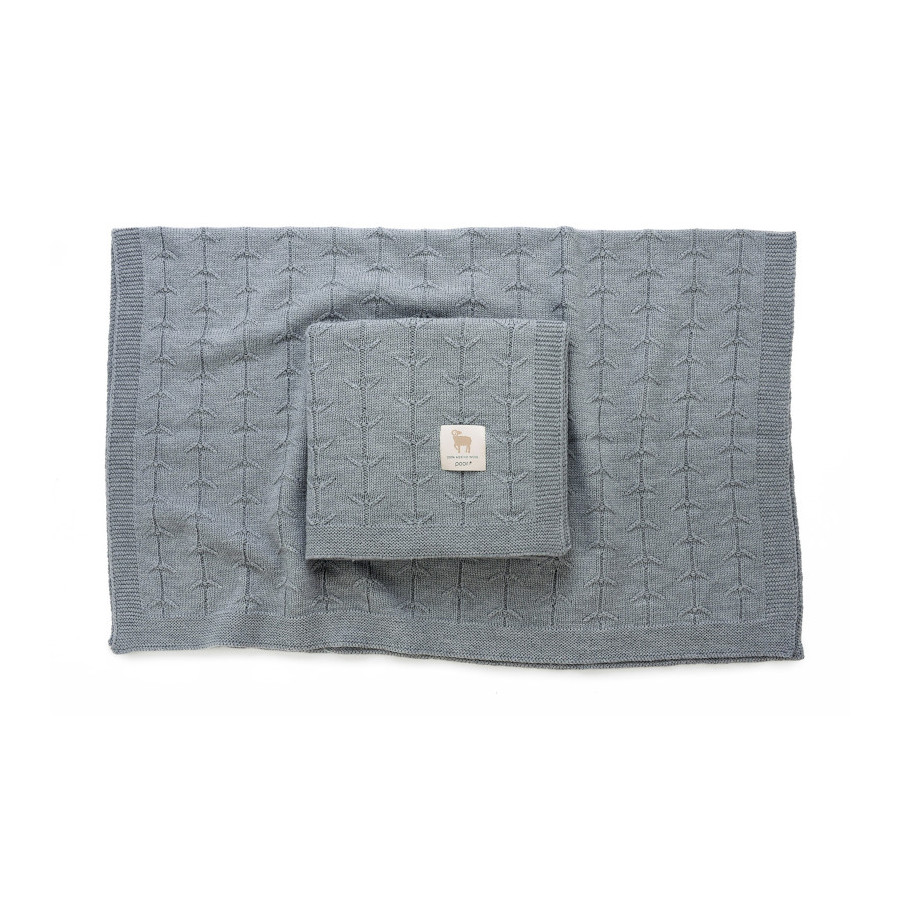 Poofi Kocyk wełniany Merino z wełny merynosa 80x100cm