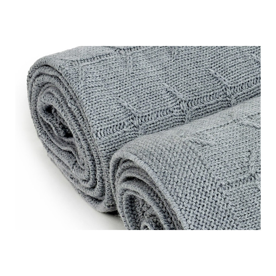 Poofi Kocyk wełniany Merino z wełny merynosa 80x100cm