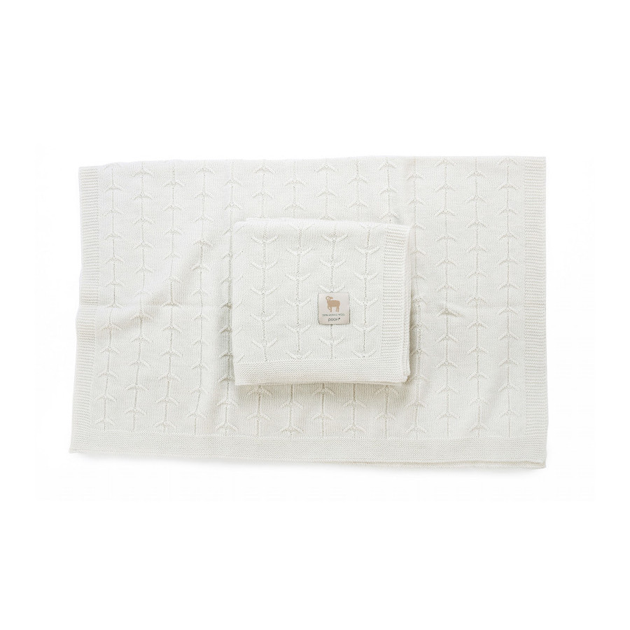 Poofi Kocyk wełniany Merino z wełny merynosa 80x100cm