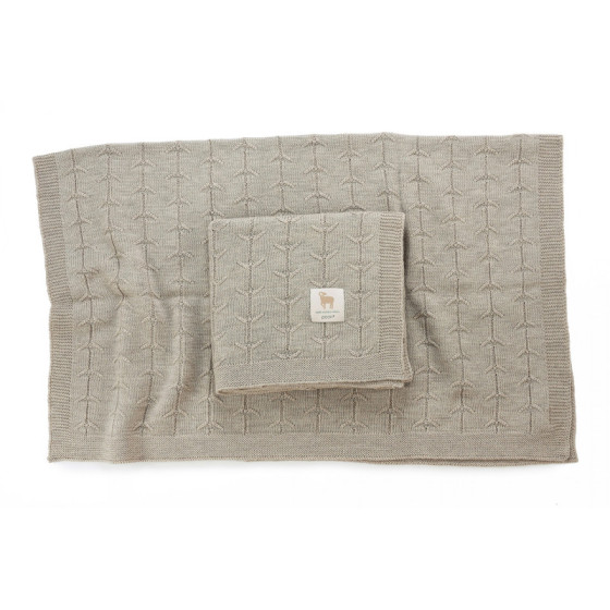 Poofi Kocyk wełniany Merino z wełny merynosa 80x100cm