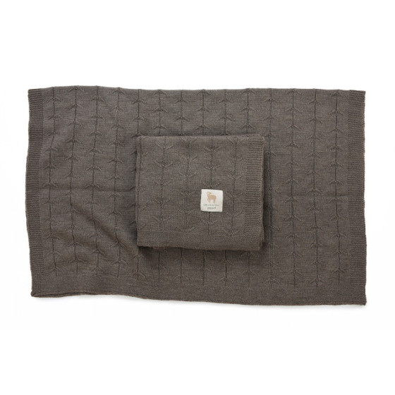 Poofi Kocyk wełniany Merino z wełny merynosa 80x100cm