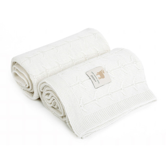 Poofi Kocyk wełniany Merino z wełny merynosa 80x100cm