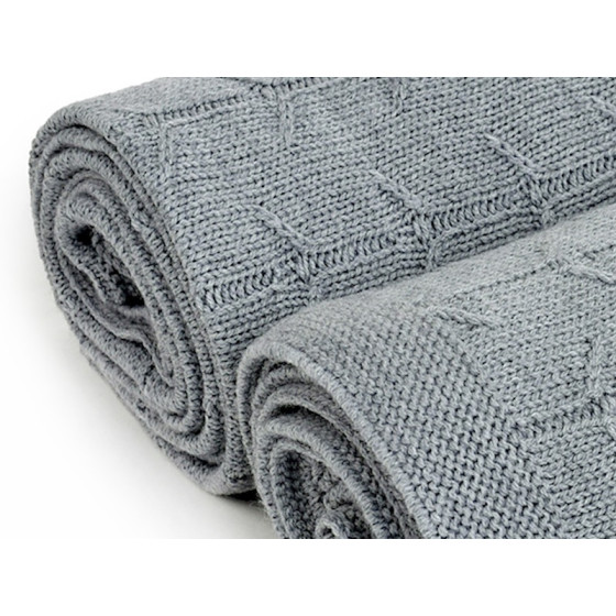 Poofi Kocyk wełniany Merino z wełny merynosa 80x100cm