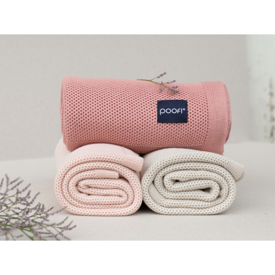 Poofi Kocyk bambusowy Pure 80x100cm zapewnia bardzo dobre właściwości